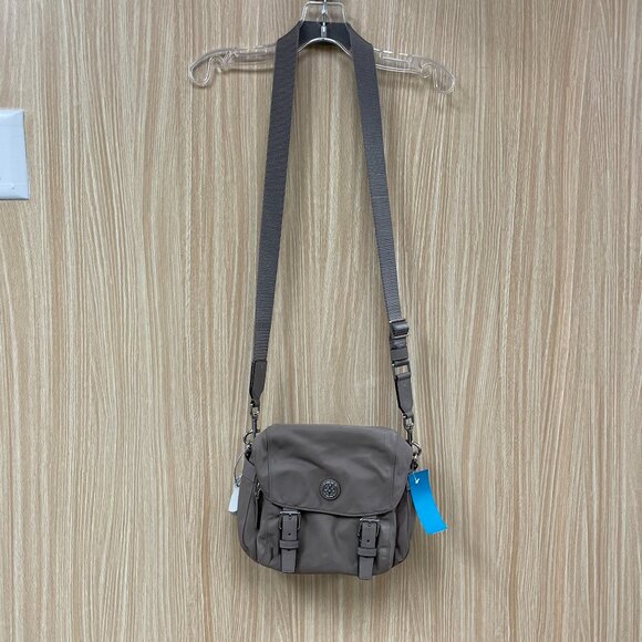 Tory Burch Gray Virginia Small Messenger Bag - Picture 1 of 12